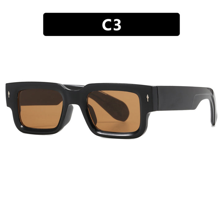 Dame kvadratisk solbrille med elegant design og UV-beskyttelse Luvikno
