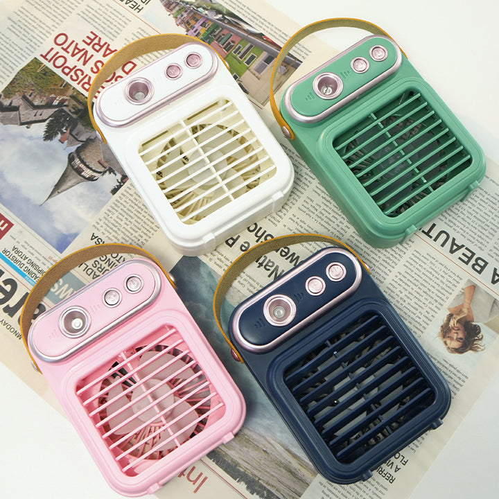 Dame Bærbar Kjøleventilator med LED-belysning Luvikno