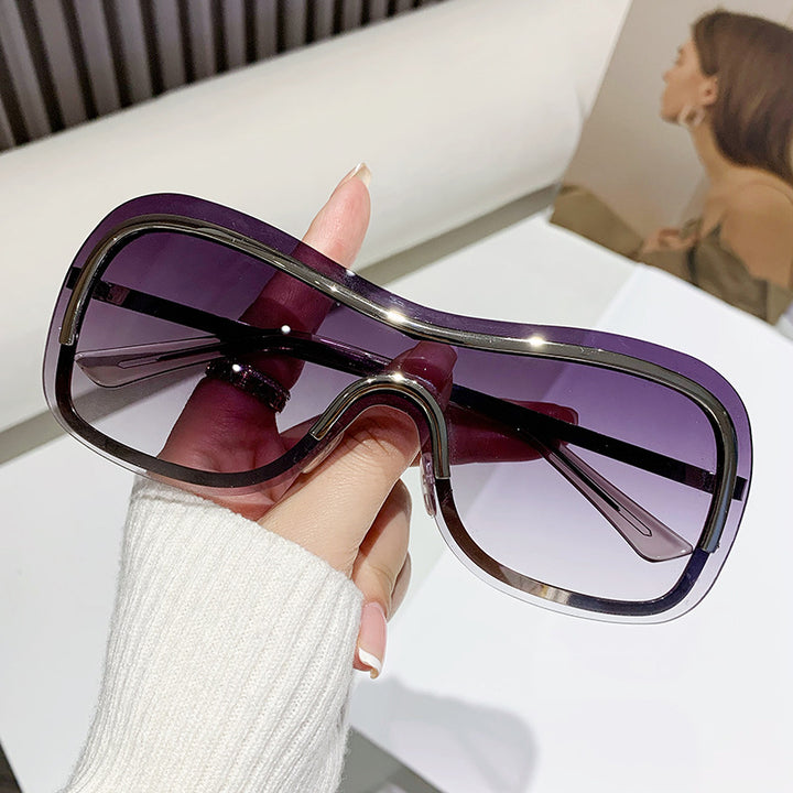 Dame Oversized Fashion Solbriller Luvikno