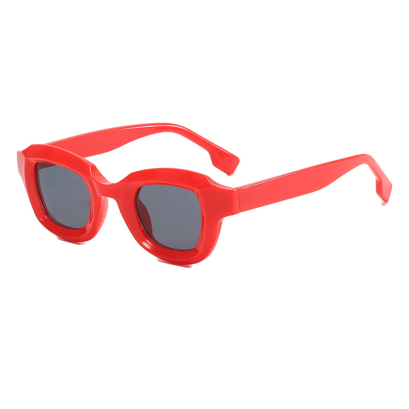 Dame Moderne Geometrisk Solbrille Luvikno