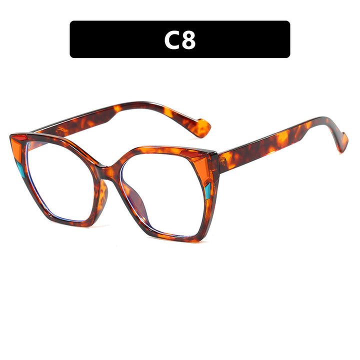 Dame moteriktig geometrisk designerbrille Luvikno
