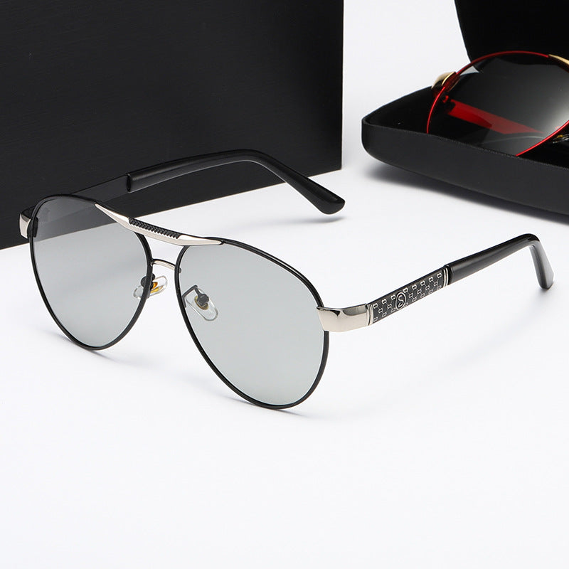 Damed elegante metall solbriller Luvikno