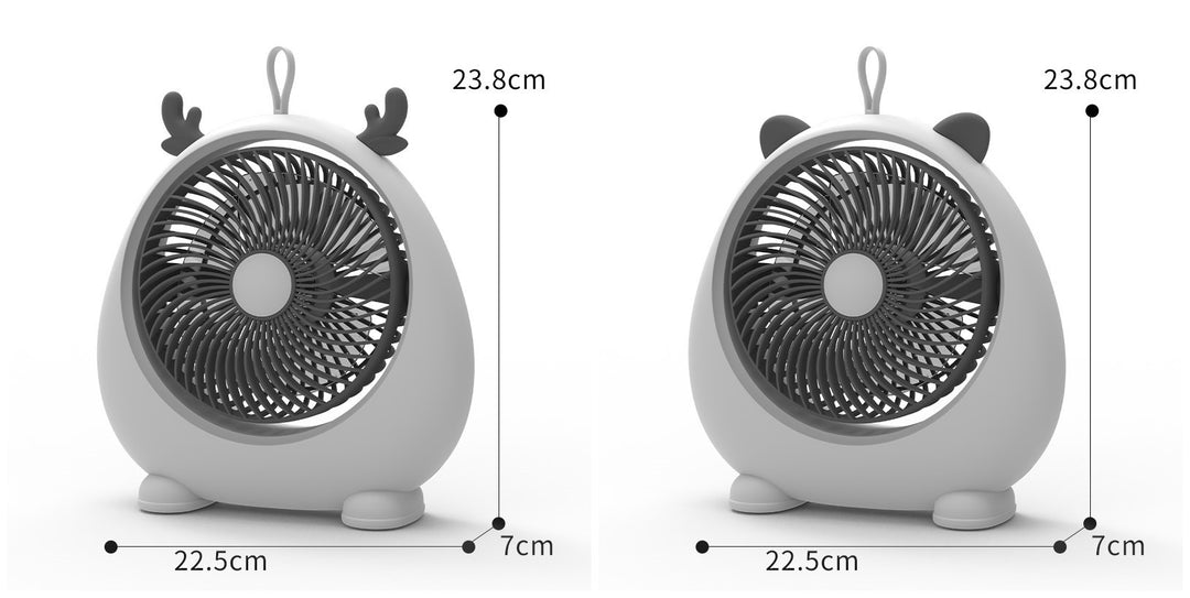 Damer Bærbar Mini-vifte i kawaii dyredesign Luvikno