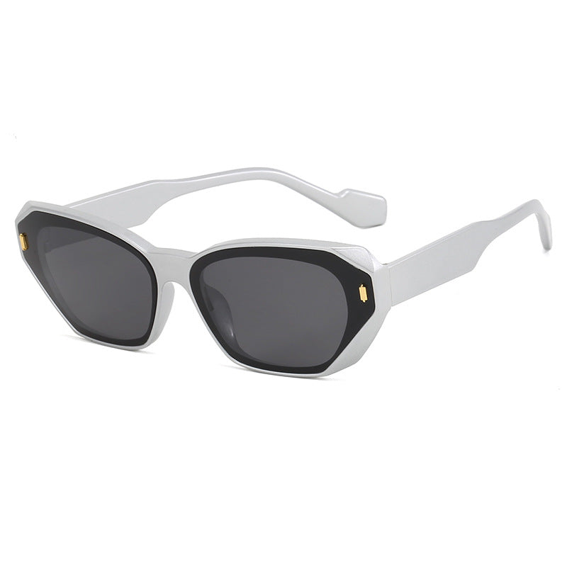 Dame futuristisk diamant-solbrille Luvikno