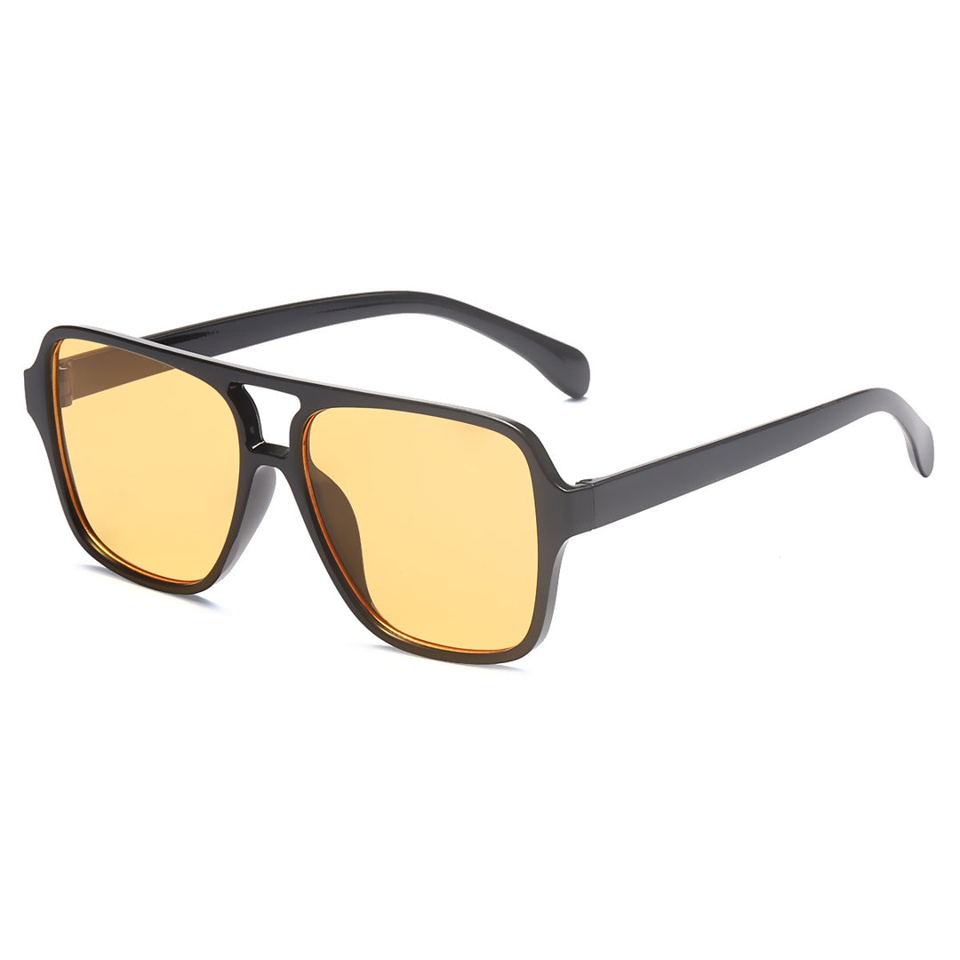 Dame kvadratisk solbrille med elegant overgangsramme Luvikno