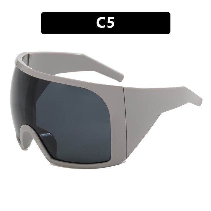 Dame sporty solbrille med aerodynamisk design Luvikno