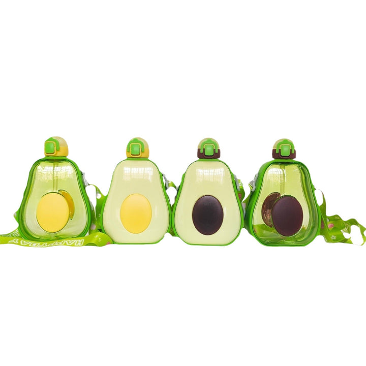 Damen Avocado Drikkeflaske med lekkasjesikker lukking og integrert bæresnor Luvikno