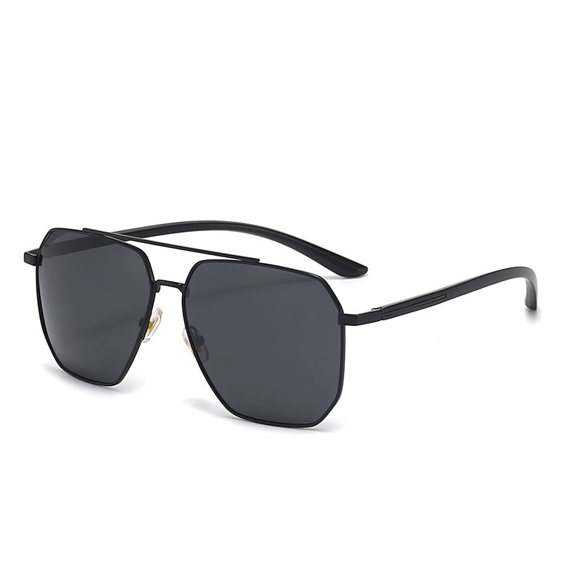 Herrer fashionable solbriller med edel ramme og polariserte glass Luvikno