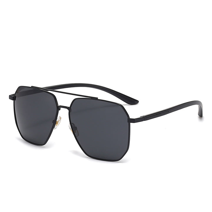Herrer fashionable solbriller med edel ramme og polariserte glass Luvikno