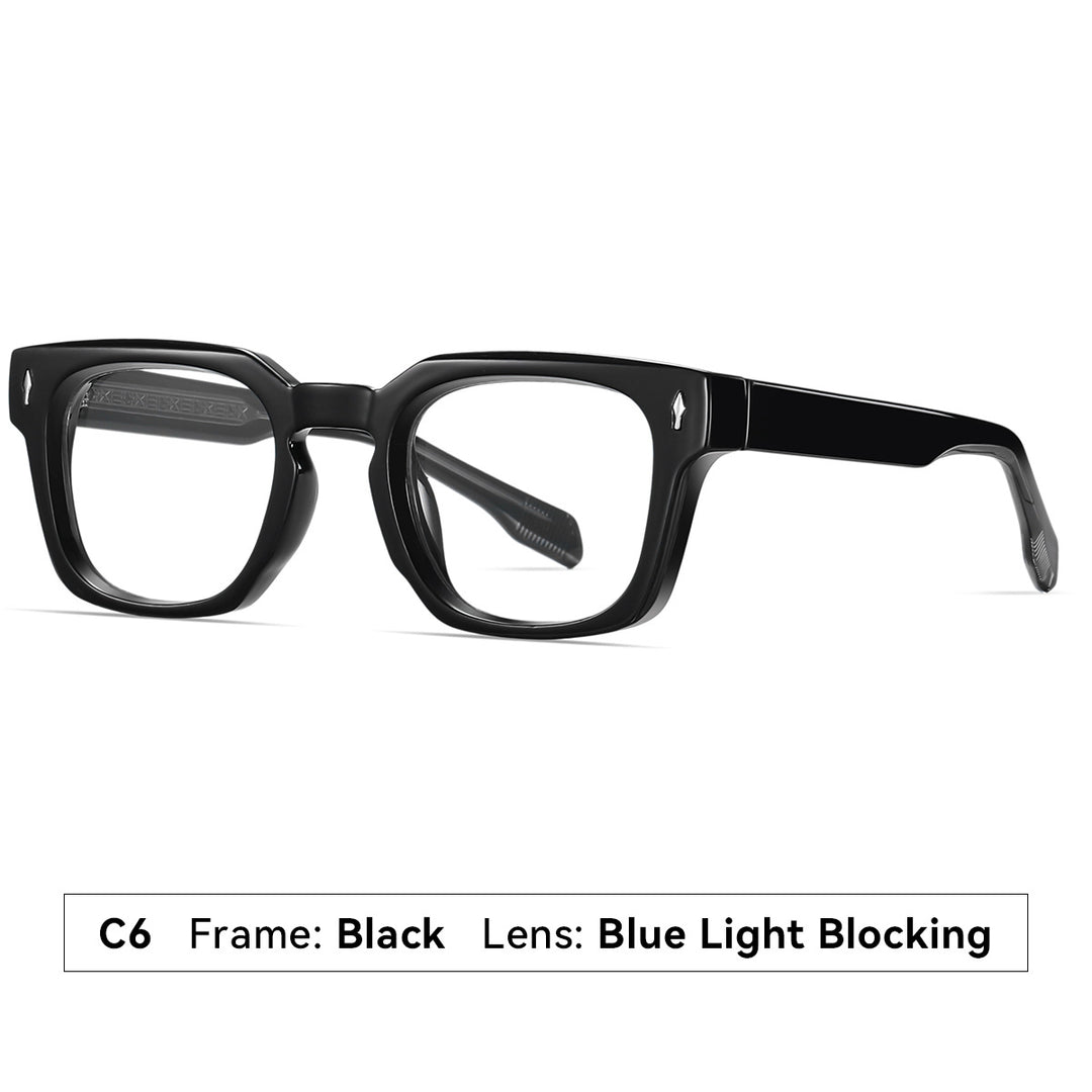 Dame moteriktig solbrille med firkantet ramme og gradientlinser Luvikno
