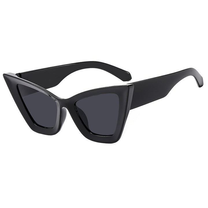 Dame trendy Cat-Eye solbriller med robust design og UV-beskyttelse Luvikno