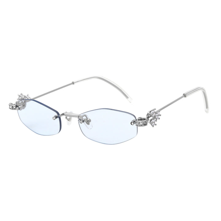 Dame Designer-solbrille med luksuriøse dekorasjoner Luvikno