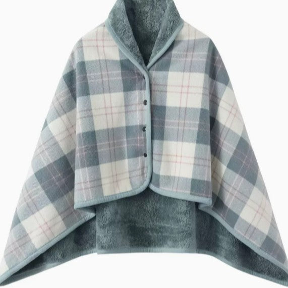 Dame Komfortabel Varmeholdende Poncho-Teppe Luvikno