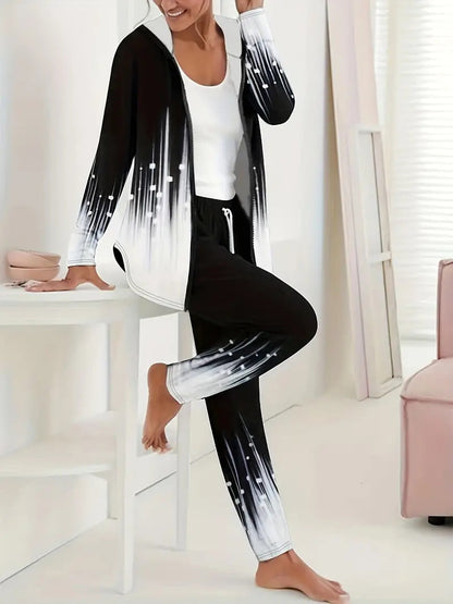 Naisten urheiluasu ainutlaatuisilla väriliukuefekteillä Luvik