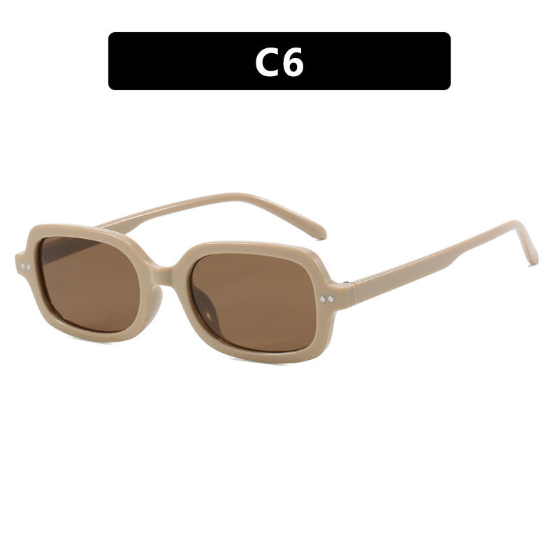 Dame moteriktig solbrille med unik skilpaddeskallramme Luvikno