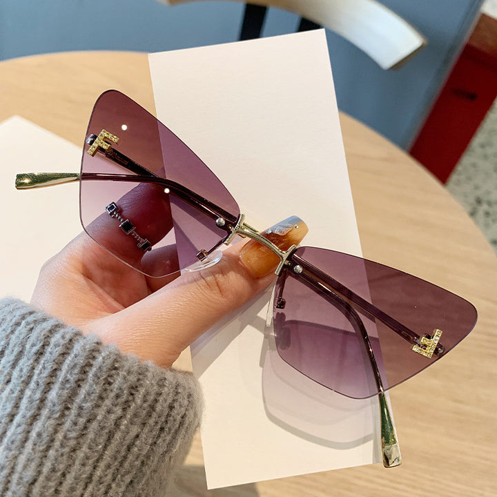 Damer Cat-Eye solbriller i moderne design med innovativ ramme Luvikno