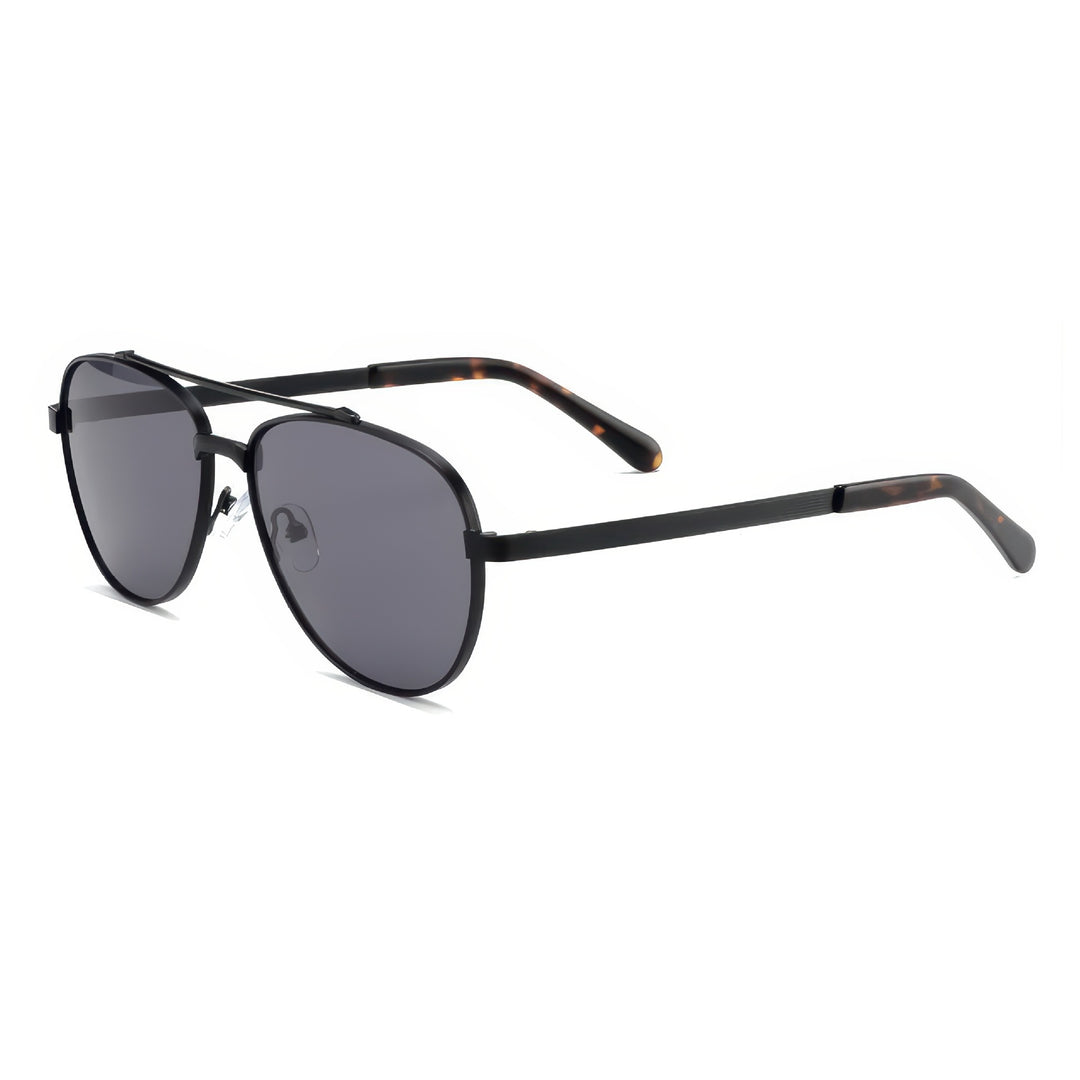 Dame solbriller i elegant aviator-design med polariserte linser Luvikno