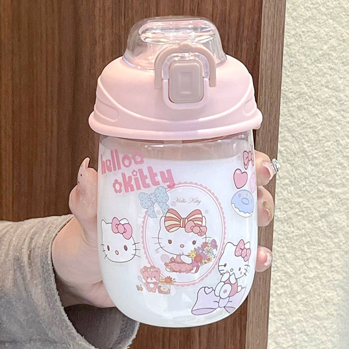 Damen verspielte Trinkflasche mit einzigartigem Sicherheitsverschluss Luvikno