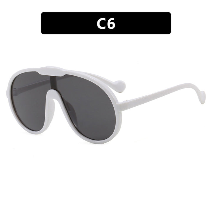 Dame moterisk sport-solbrille i unikt design med UV-beskyttelse og fleksible stenger Luvikno