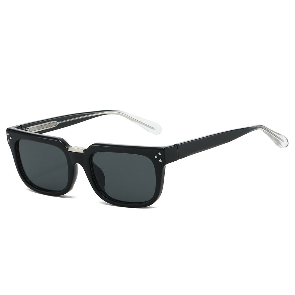 Dame oversized kvadratisk solbrille med luksuriøse aksenter Luvikno
