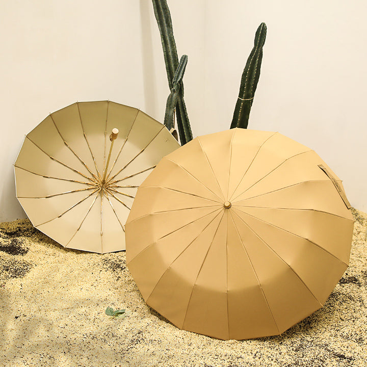 Dame sammenleggbart paraply med elegant design Luvikno