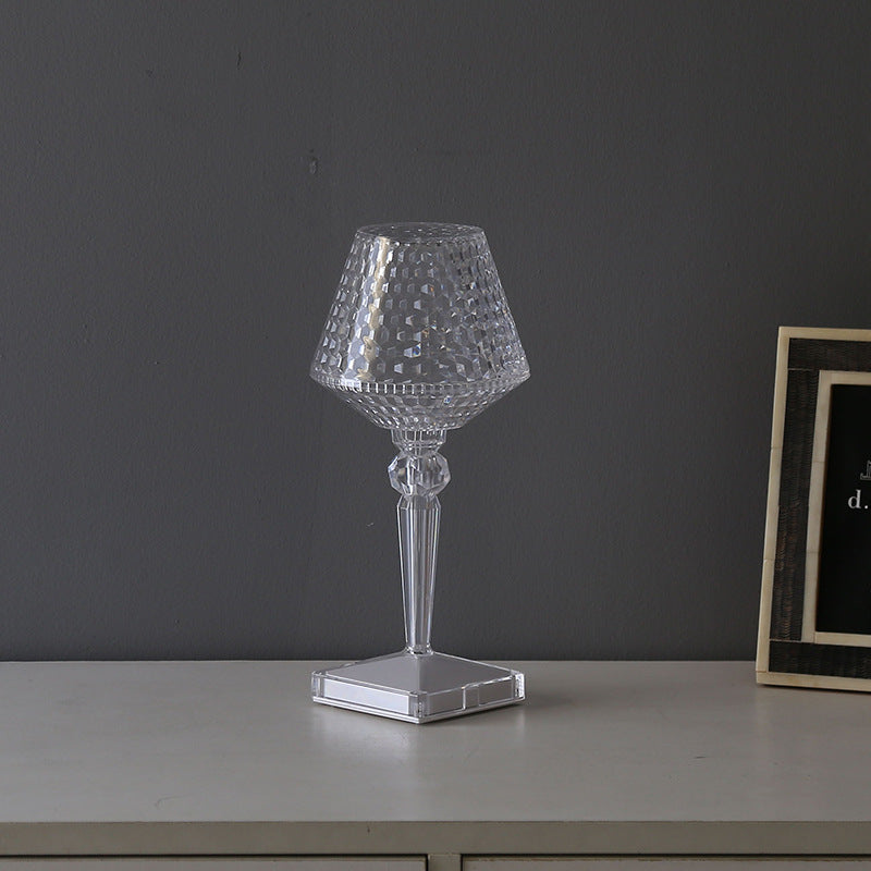 Liesbeth Crystal Lampe – Luksus Bordlampe med USB-ladefunksjon Luvikno
