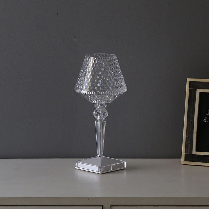 Liesbeth Crystal Lampe – Luksus Bordlampe med USB-ladefunksjon Luvikno