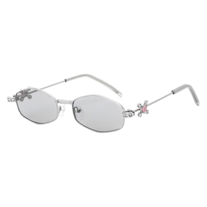 Dame Designer-solbrille med elegant smykkeinnramming Luvikno