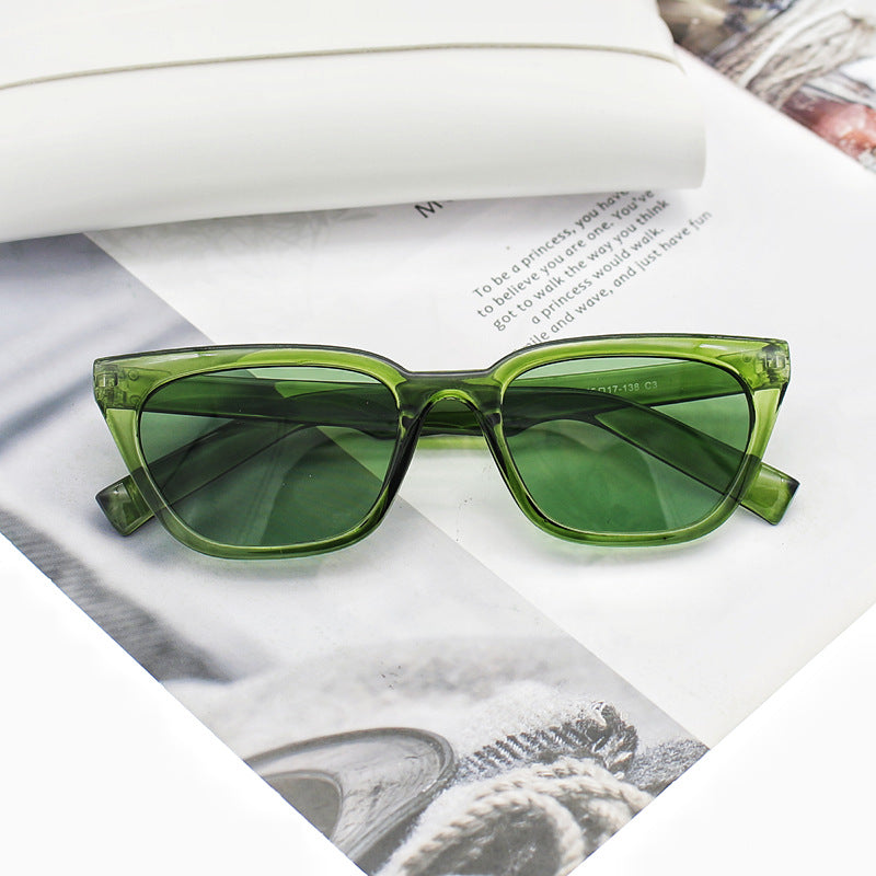 Damer geometrisk designer solbrille i moderne stil Luvikno
