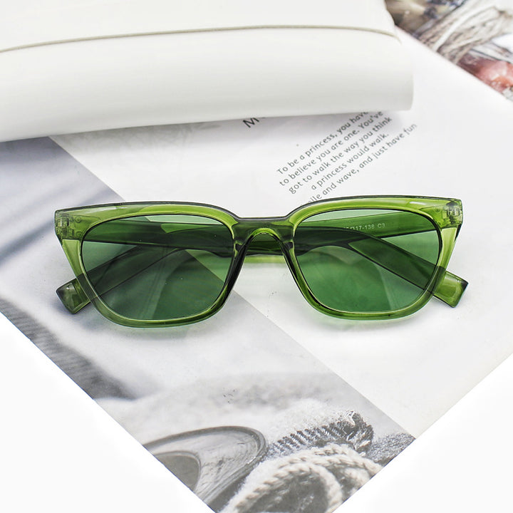 Damer geometrisk designer solbrille i moderne stil Luvikno