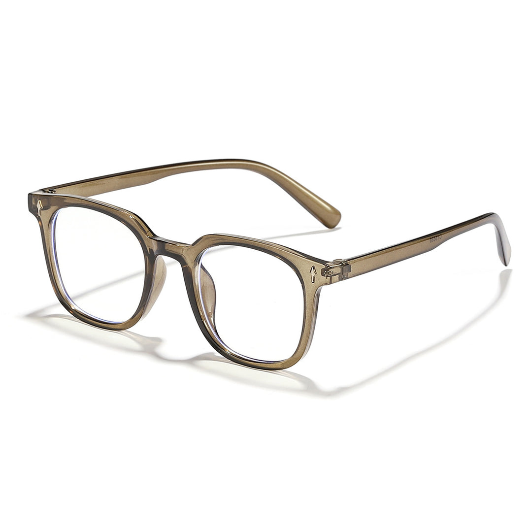 Damer fashionable solbriller med transparent ramme og UV-beskyttelse Luvikno