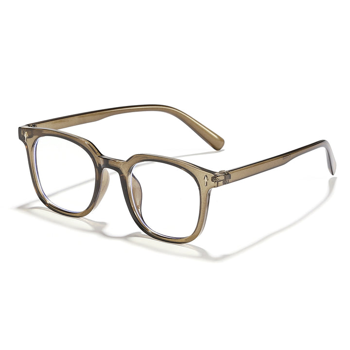 Damer fashionable solbriller med transparent ramme og UV-beskyttelse Luvikno