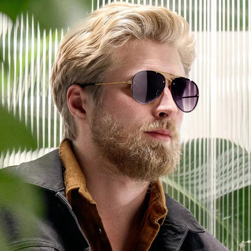 Dame ekstravagant solbrille med stilfull ramme og UV-beskyttelse Luvikno