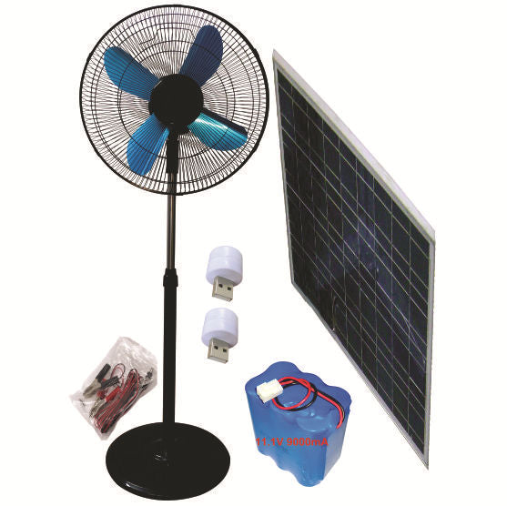 Unisex Solarbattery Drejeskivevifte fra Luvikno