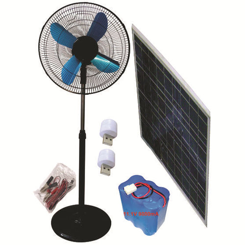Unisex Solarbattery Drejeskivevifte fra Luvikno