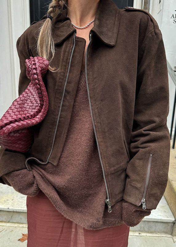 Luvik | Touch Kcroppattu Nahkatakki