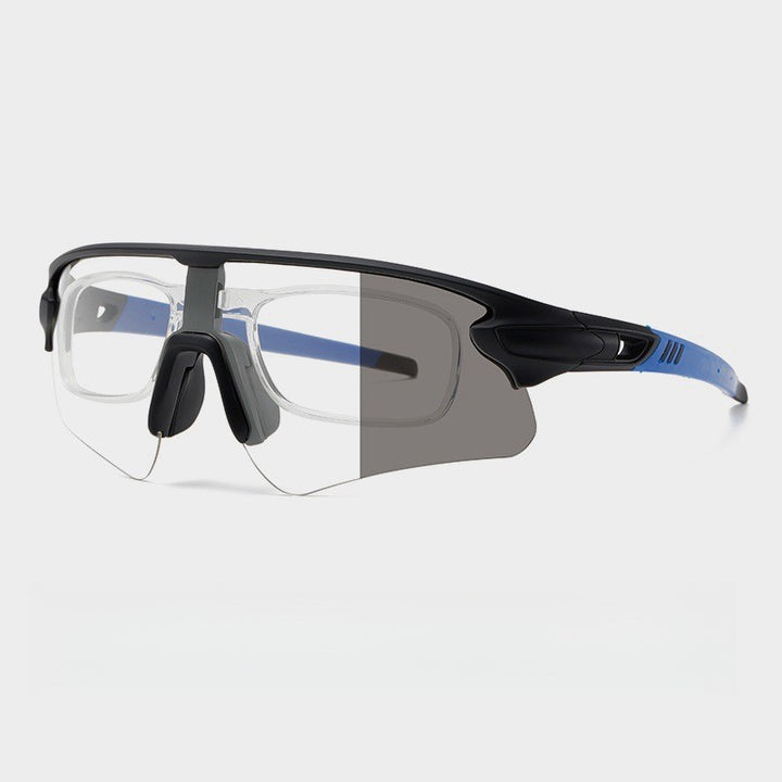Unisex Sportslig høytytende solbrille med aerodynamisk design og justerbart nesepad Luvikno