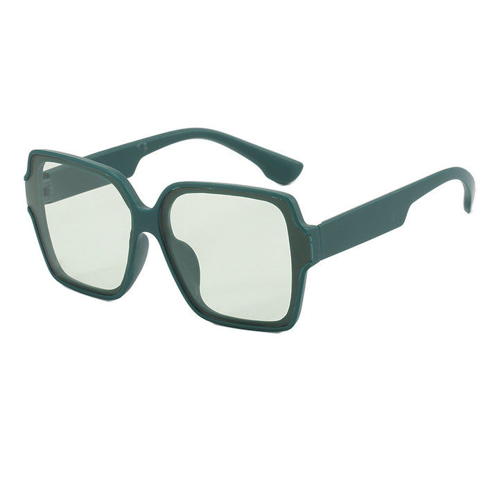 Dame kvadratisk solbrille med unik, stilfull ramme Luvikno