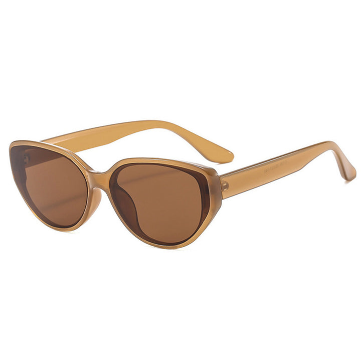 Dame moteriktig solbrille i elegant cat-eye stil Luvikno