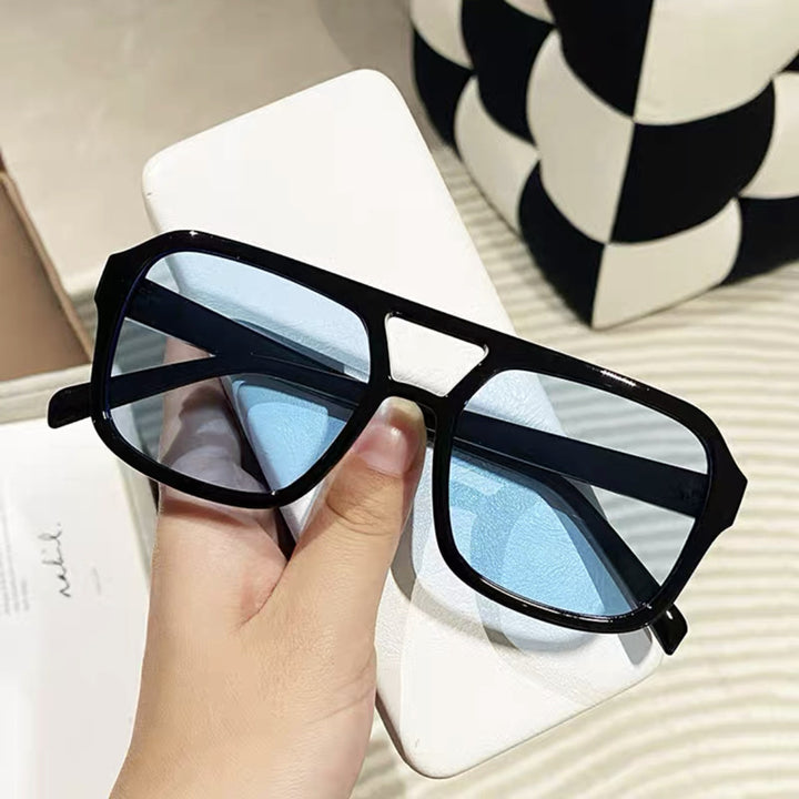 Dame modische Oversized-solbrille med iøynefallende mønster Luvikno