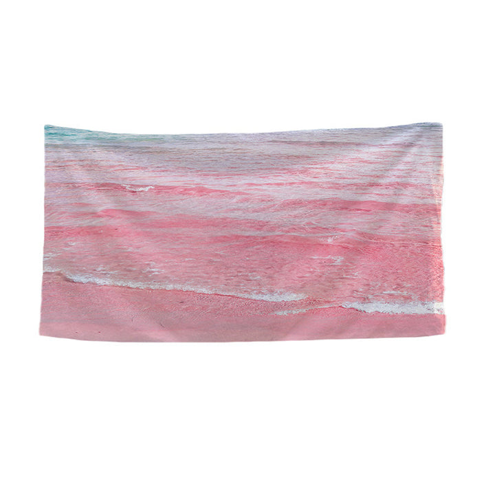 Women's beach towel with vibrant palm motif Luvikno
