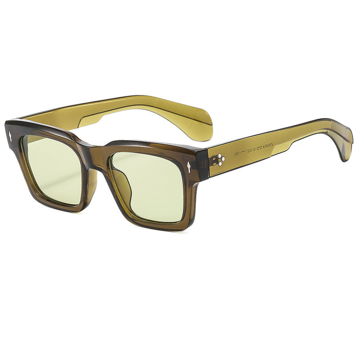 Dame moderiktig solbrille med innovativ ramme Luvikno