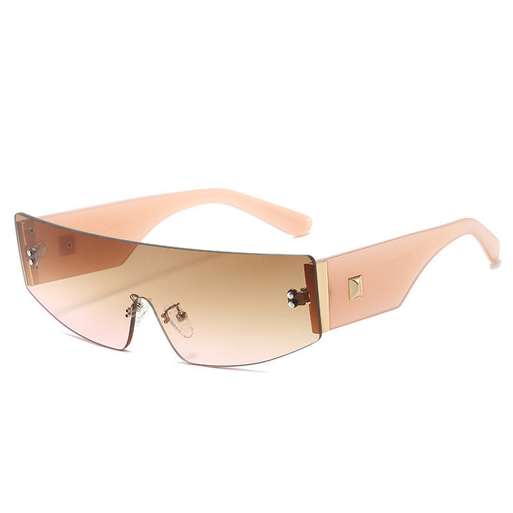 Dame trendy solbriller med futuristisk design Luvikno
