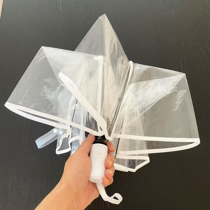 Dame Vindavstøtende, selvbærende paraply med innovativt design Luvikno