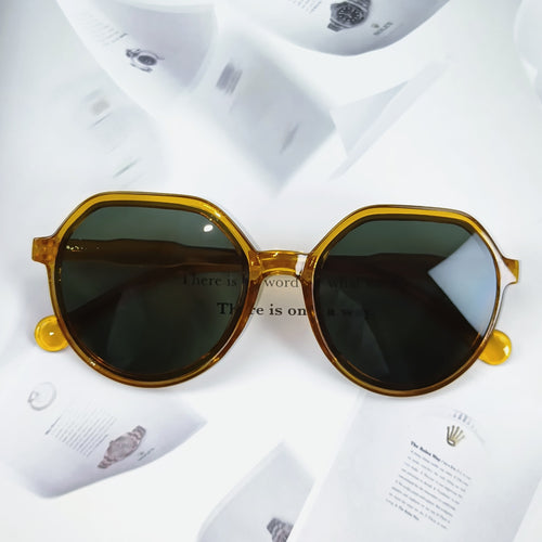 Dame Geometrisk solbrille med ekstravagant aksent Luvikno