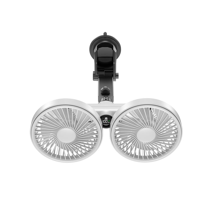 Unisex Dual-Head Justerbar Klemmontert Kjøleventilator Luvikno