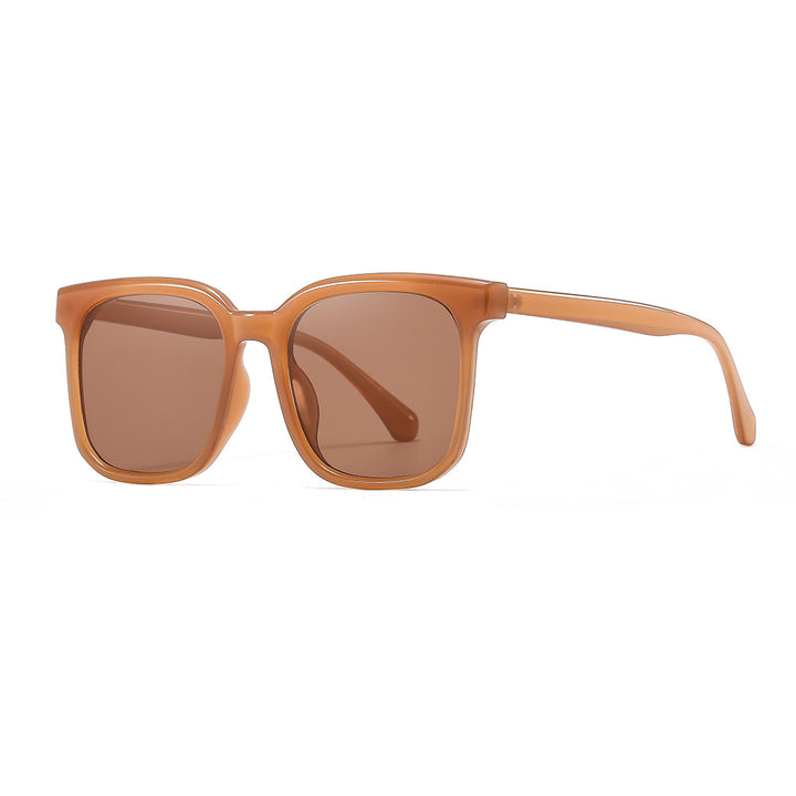 Dame solbrille med moderne, firkantet ramme og UV-beskyttelse Luvikno