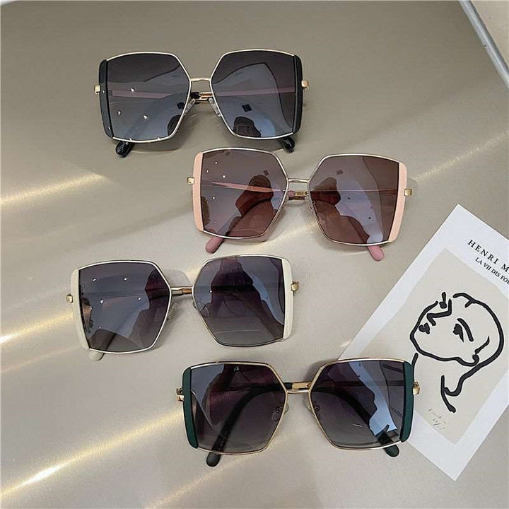 Dame trendy firkantet solbrille Luvikno