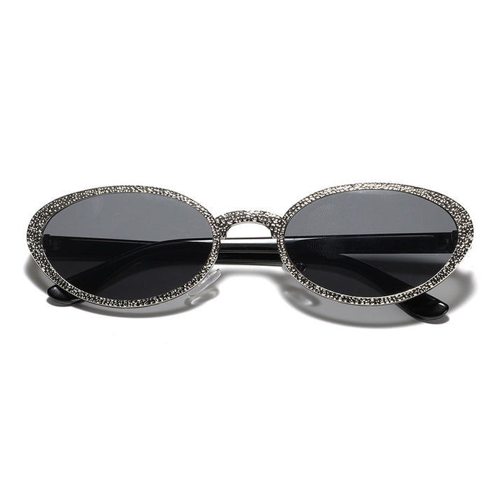 Dame Glamourøs solbrille med glitrende rammedekorasjon Luvikno
