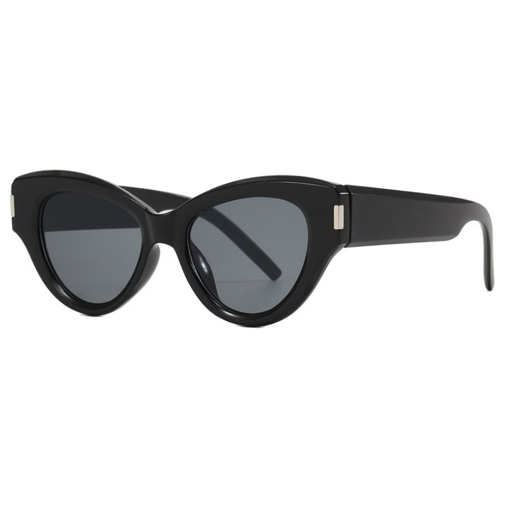 Damer stilige Cat-Eye solbriller med transparent ramme Luvikno